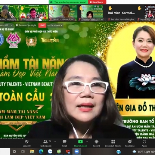 Talkshow giải đáp thắc mắc về cuộc thi Ươm mầm tài năng ngành làm đẹp online toàn cầu 2021